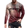 Halloween Printed Men's Long-sleeved Top T-shirt Casual Daily Wear