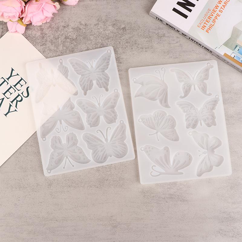 1Pc Butterfly Silicone Mold Diy Keyrings Eardrop Mold Jewelry Making Tools