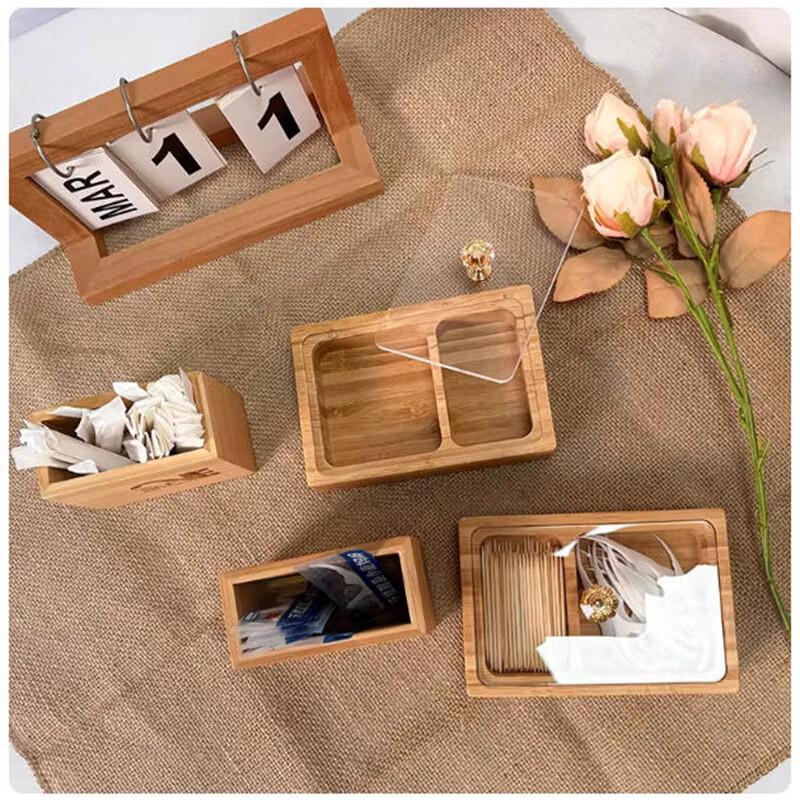 Bamboo Wooden Toothpick Holder