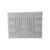 Portable Beading Mat and Tray Chic Jewelry Beading Mats Elegant Grey Flocked Board for Efficient Bead Handling