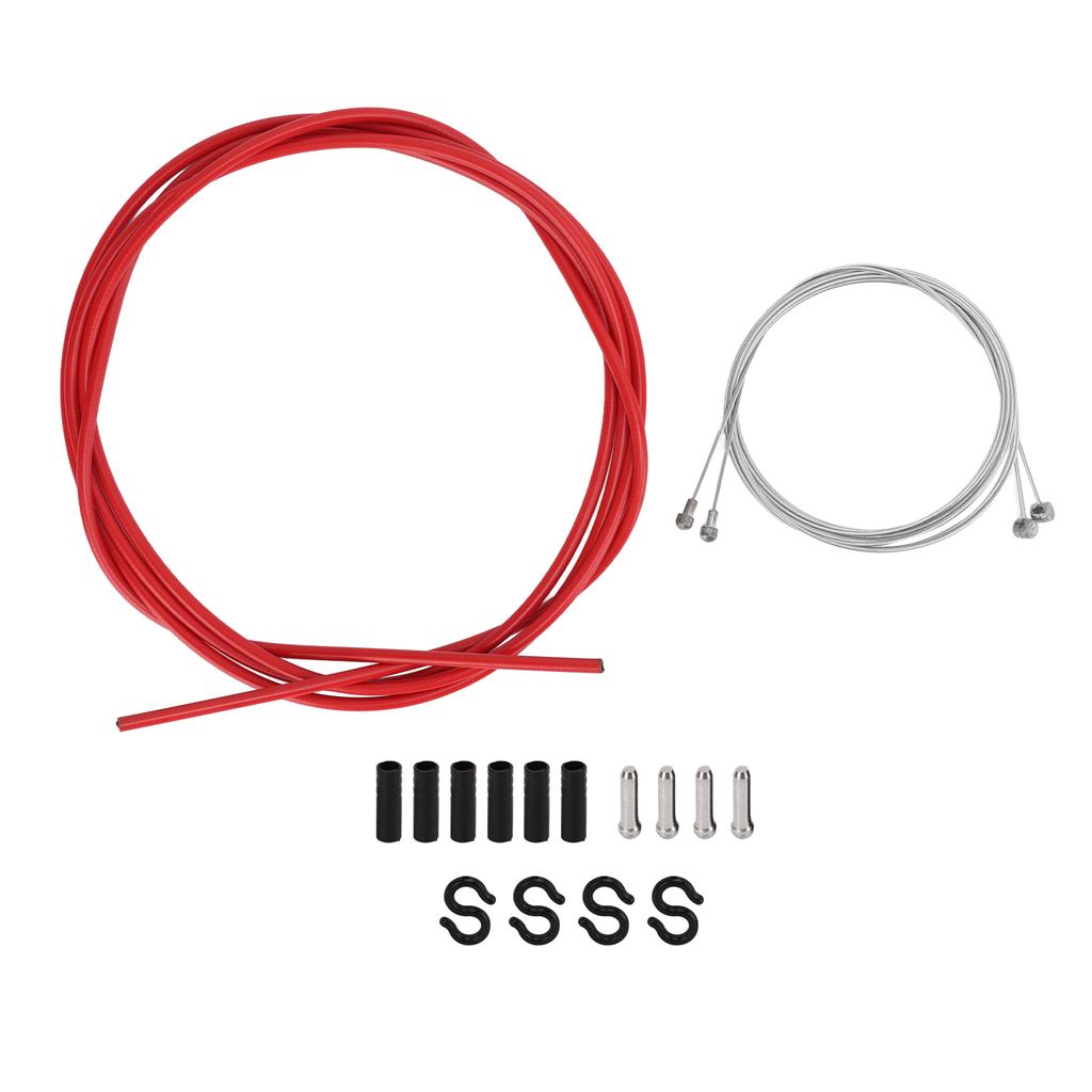 MEROCA Bicycle Shifter Cable Housing Kit Bike Brake Cable Housing Sets Bicycle Brake Line TubeRed