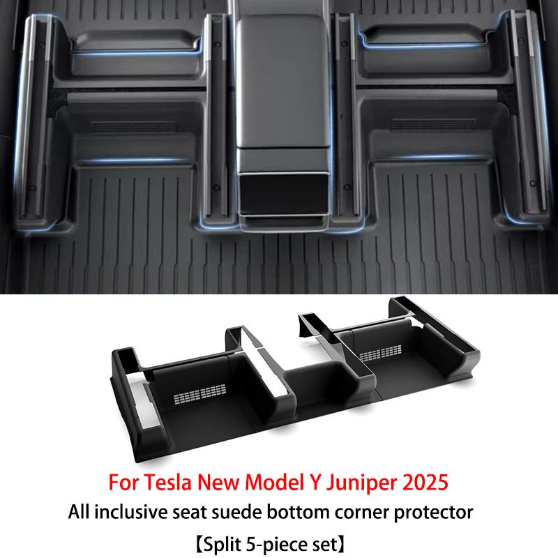 ALO1 2 4 8Pcs For Tesla Model Y Juniper 2025 ABS Front Rear Door Sill Protector Threshold Strip Anti-kick Guard Panel Waterproof Pad