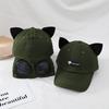 Детская кепка весна и осень детская с ушками кошки пилотская кепка с солнцезащитными очками мальчики и девочки родитель-ребенок бейсболка модная