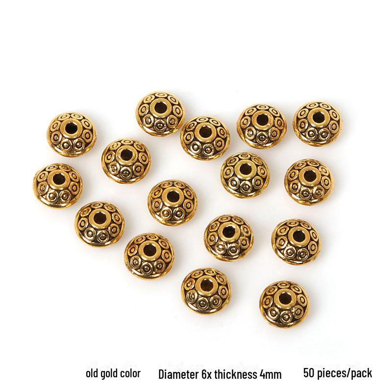 

Изготовленные вручную бусины-разделители в виде летающих тарелок из сплава для браслетов, ожерелий и ювелирных аксессуаров своими руками flying saucer, 50 pieces