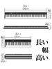 folding digital popular for beginners and with practice and Slim 88-key piano, semi-weighted, children, pedals, headphones, function, foldable,