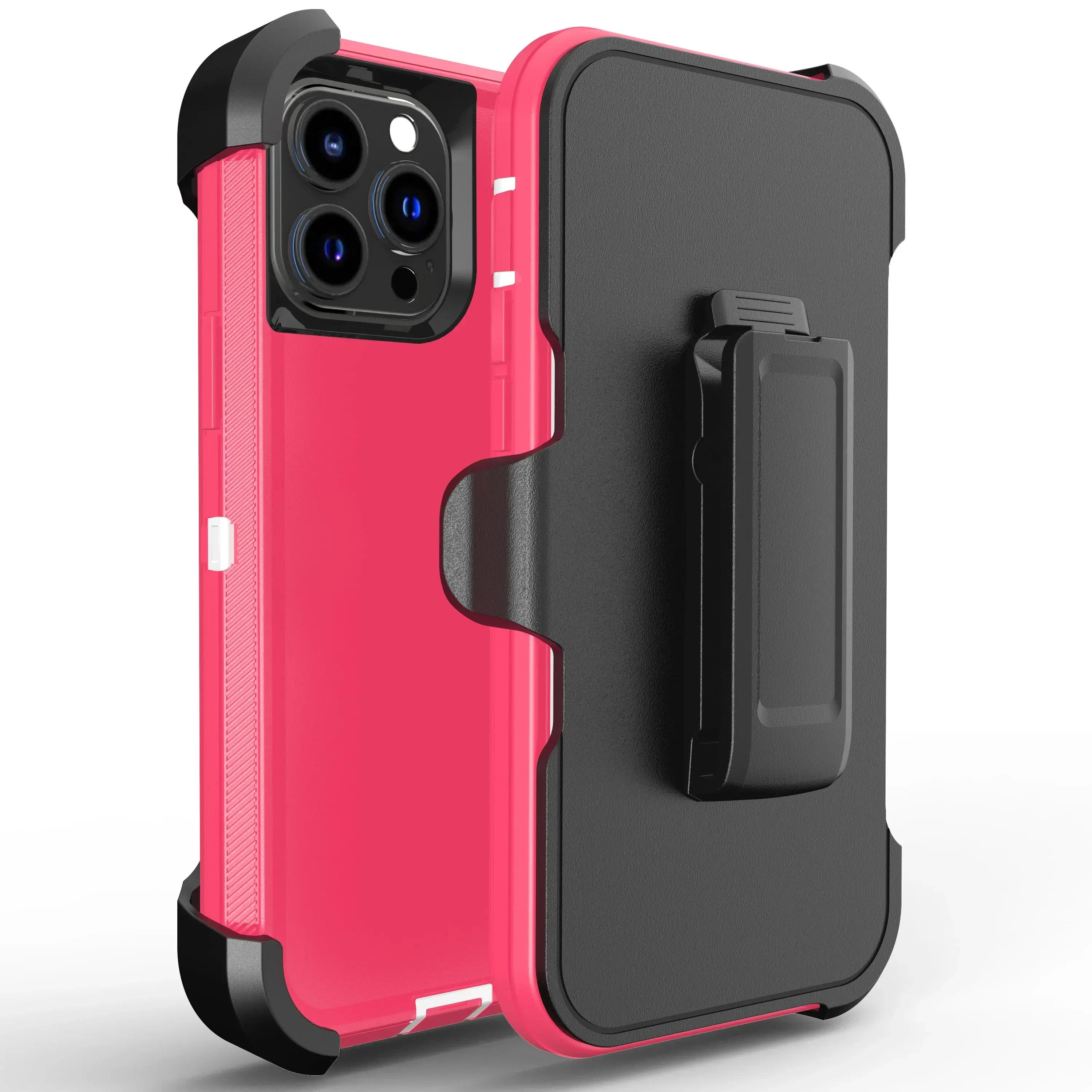 

3IN1 Heavy Duty Armor Otter Case Box для IPhone 16 14 13 12 11 15 Pro Max Xs Max XR X XS SE 6 7 8 Plus Otter Case Box із захисною кришкою для затискача на пояс For 6 6S 7 8 PLUS бежевий