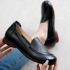 Women Shoes Genuine Leather Flat Slip-On Loafers Non-slip Shoes Soft Breathable Flats Women Outdoor Summer Shoes