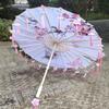 Embroidery Tassel Decorative Umbrella Large 82cm Ribbon Umbrella Flower Girl Umbrella  Photo Prop