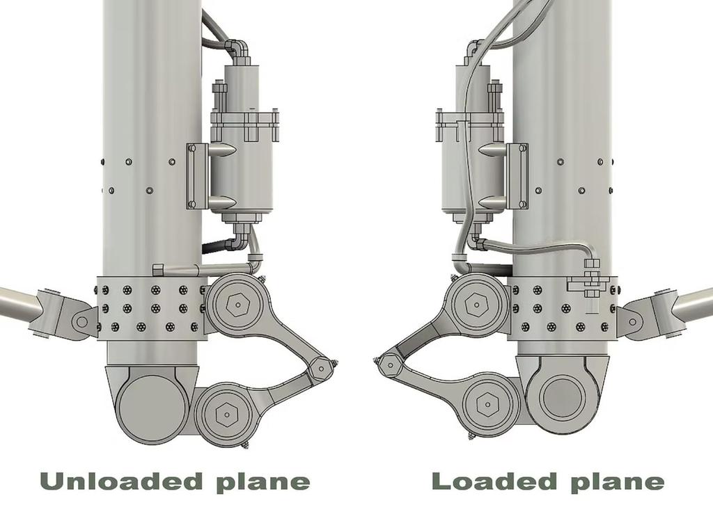 Kopecky Scale Models Flying Fortress Landing Gear Main Landing Gear Maximum HK Plastic Model Parts KOM48037 1/48 B-17 (Parked, Loaded) (For Models)