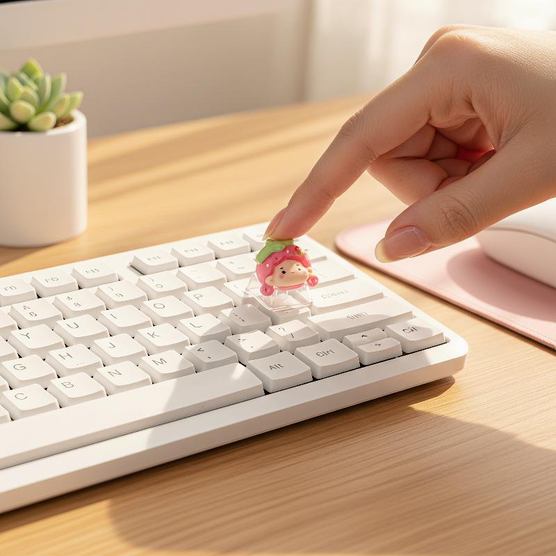 10Pcs Girl’S Diy Keycap Toy For Mechanical Keyboards—A Unique Stress-Relief And Emotional Release Tool