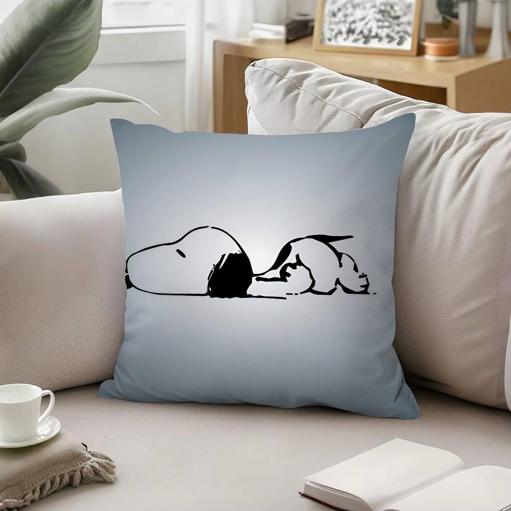 Cartoon Dog-S_SnoopyS Pillow Case Pattern Printed Pillowcase For Living Room Sofa Cushion Cover & Bedroom Decor