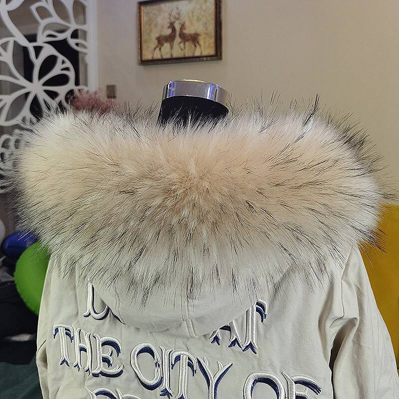 Faux Fur Collar Detachable Fluffy Plush Fake Fur Trim Coat Jacket Winter Warm Decorative Fur Collar Women Garment Accessories