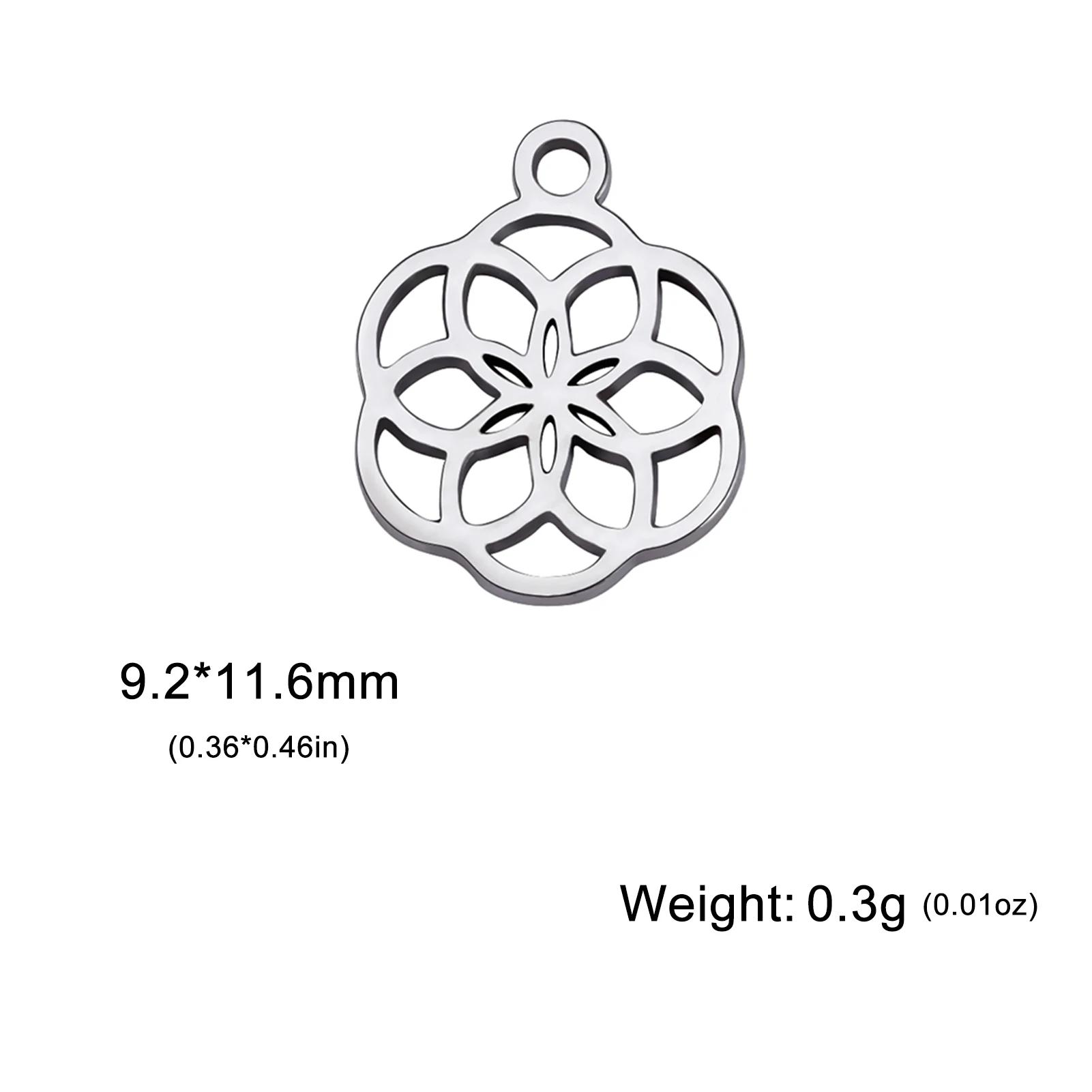

Teamer 5pcs/lot Stainless Steel Charms for DIY Necklace Bracelet Earrings Animal Lotus Flower Leaves Pendant Jewelry Making Gift