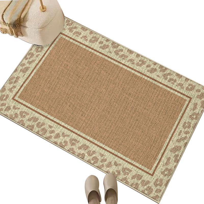 Linen Entry Door Mat Anti Slip Foot Mat At The Entrance Household Kitchen Mat Dirt Resistant Door Mat