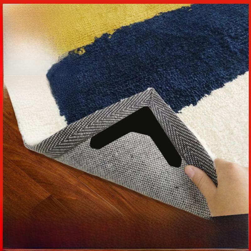Non-slip carpet stickers for secure, traceless grip - washable, double-sided, no glue needed.