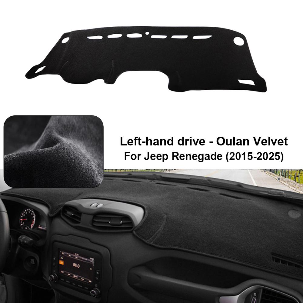 Car Dashboard Cover Pad For Jeep Renegade 2015-2025 Sunshade Protector Anti-UV Dash Mats Non-slip Pads Interior Accessories
