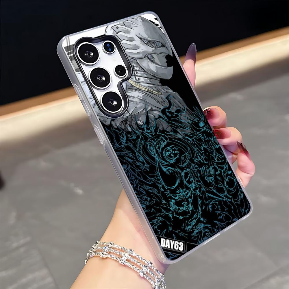 

Berserk Comics Phone Case for Samsung S26 S25 S24 S23 S22 S21 FE Plus Ultra Black 2-in-1 Jelly silicone case Galaxy S21 FE 5G