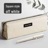 Large Cartoon Canvas Zipper Pencil Case - Customizable Logo, High-Capacity Student Stationery Bag
