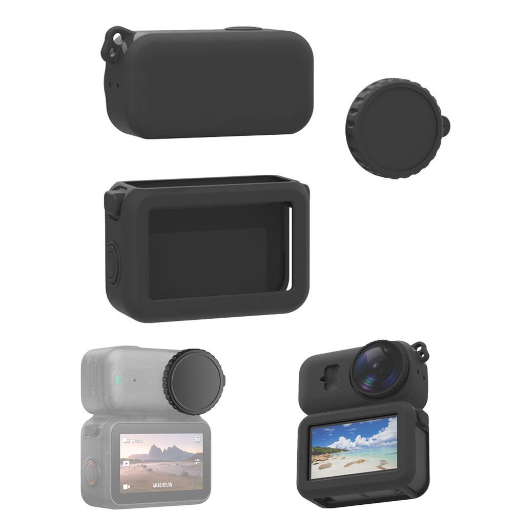 Dla kamery sportowej DJI Osmo Nano Pokrowiec na całe ciało Silikonowy Pokrowiec Ochronny Pokrowiec Odporny na Zarysowania Z Nakładkami na Obiektyw Akcesoria