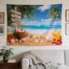 A Stylish Tapestry,Tropical Beach Paradise Scene, Perfect for Home Bedroom Dorm Wall Decor.
