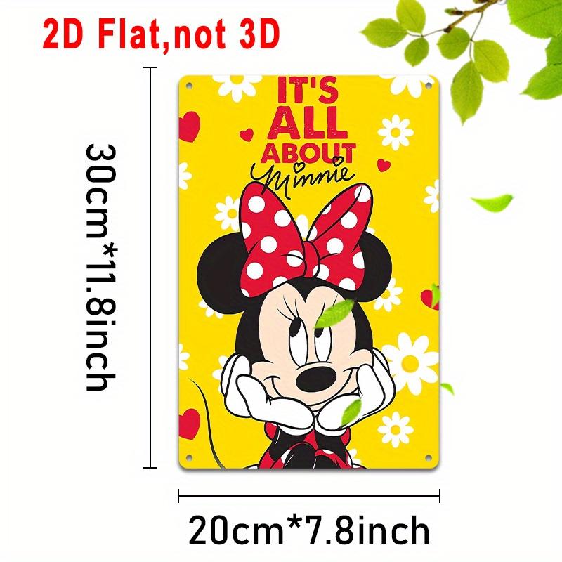 Miniso Mickey Colorful & Creative Bar Metal Sign, Retro Plaque, Sign, Alcohol Drinker, Pub, Club, Kitchen Wall Decoration