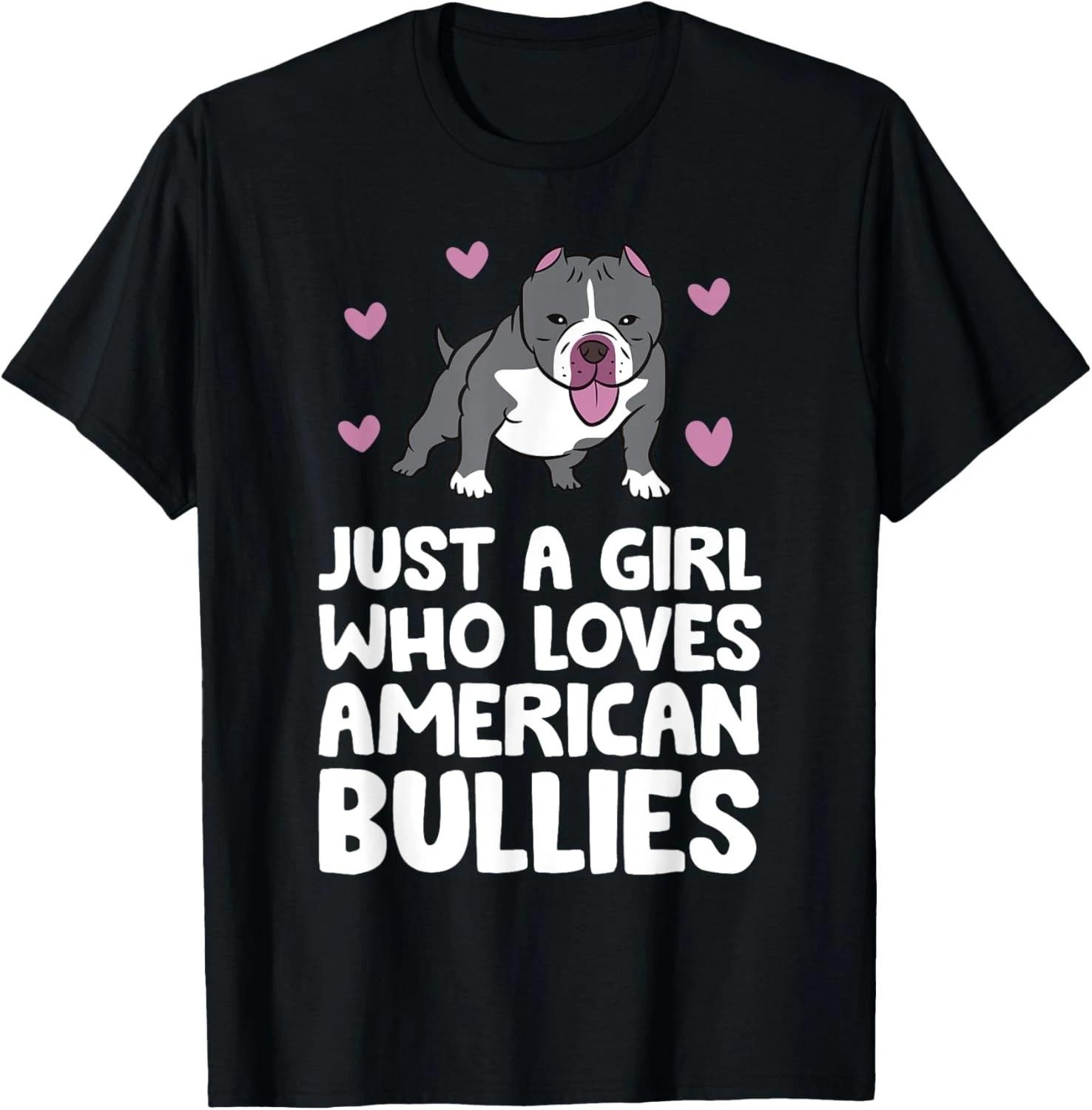 

Bully Pit Dog Girl Just A Girl Who Loves American Bullies Gift Unisex T-Shirt S