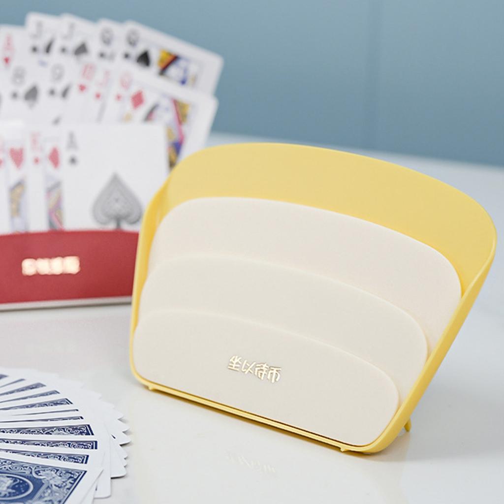 Playing Card Holder Helper Portable Plastic Board Game Poker Rack Card Game Holder Stand Clip for Poker Parties