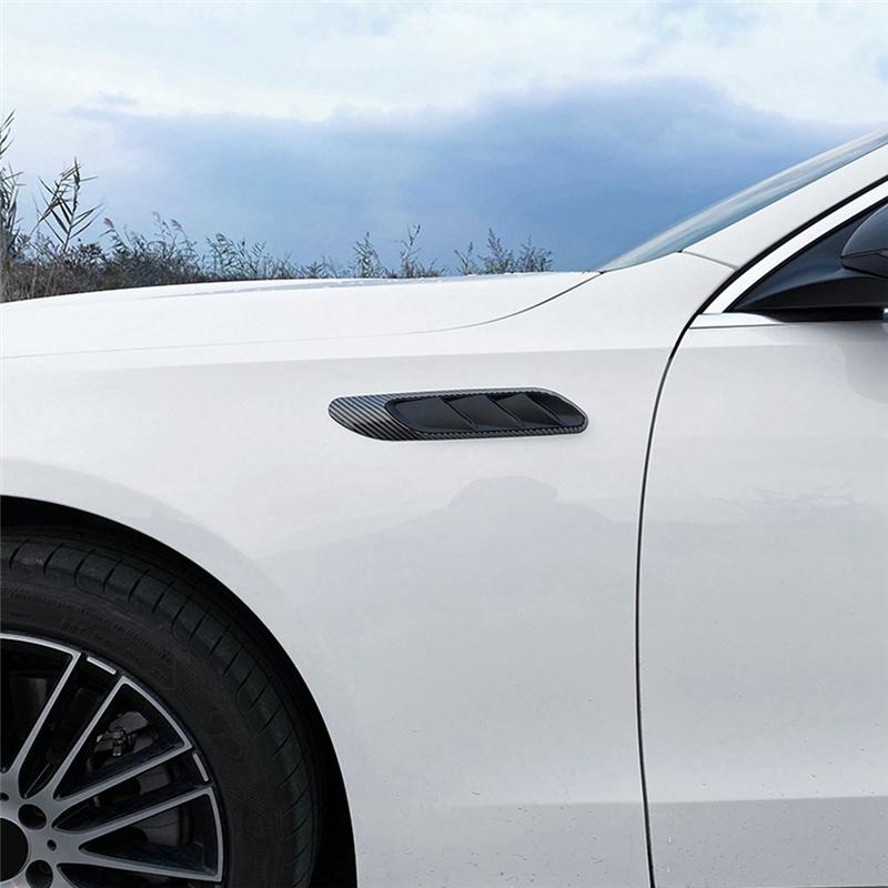 

Car Side Air Vent Cover Fender Sticker For Mercedes-Benz C-Class W206 + C200 C260 AMG C63 Bright Black Bright black
