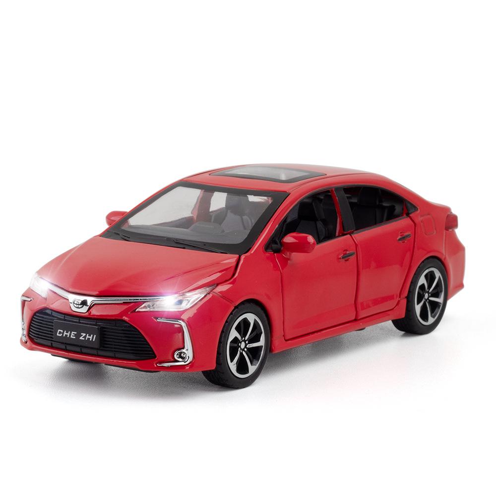 1/32 TOYOTA Corolla Alloy Car Diecast Model Sound & Light Pull Back Toy Children's Toy Kids Gift Birthday Present for Boys