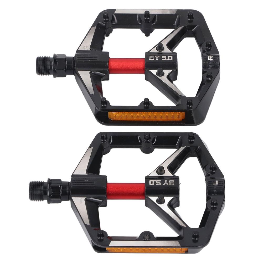 2Pcs Cycle Pedal Aluminum Alloy Dual Bearing Non Slip Reflective Pedal Replacement