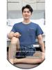 Herren Sommer Kühlendes Pyjama-Set - Kurzarm und Shorts, Lässige und Leichte Hauskleidung