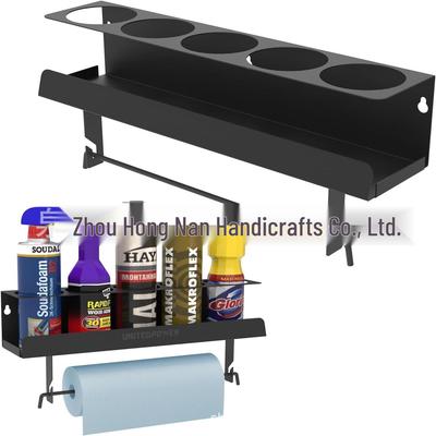 Suporte de Parede para Latas de Spray Aerosol e Garrafas de Tinta - Porta-Lenços de Papel e Organizador de Ferramentas para Casa e Espaço de Trabalho