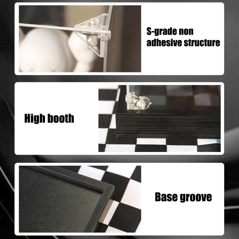 Acrylic Display Case for Collectibles Assemble Clear Dustproof Display Box for Action Figures Model Doll Toys Display Home Storage Case