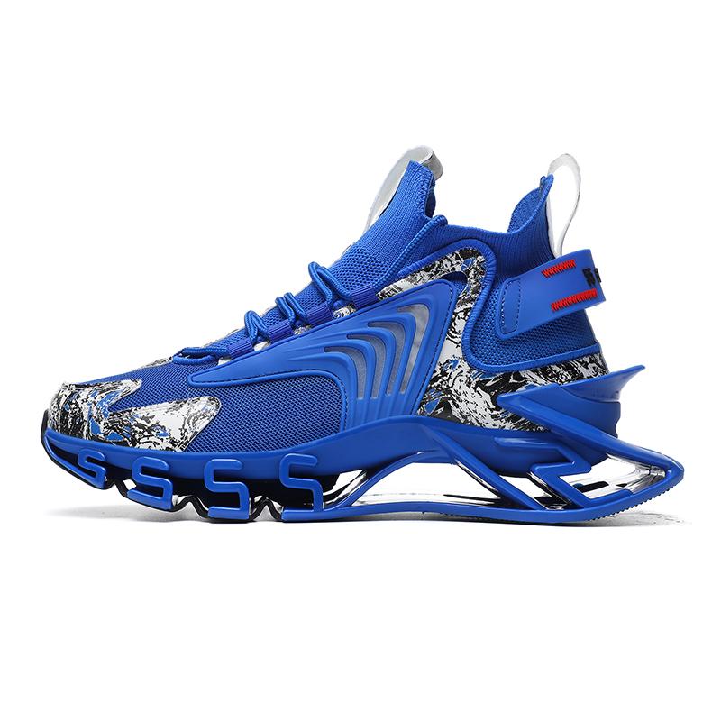 YRZL Mens Sports Shoes High Quality Blade Sneakers Comfortable Size 46 Basketball Shoes Male Trend Jogging Training Footwear