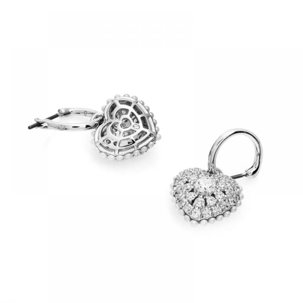 Swarovski 5684384 Hyperbola Heart Hoop Drop Earrings