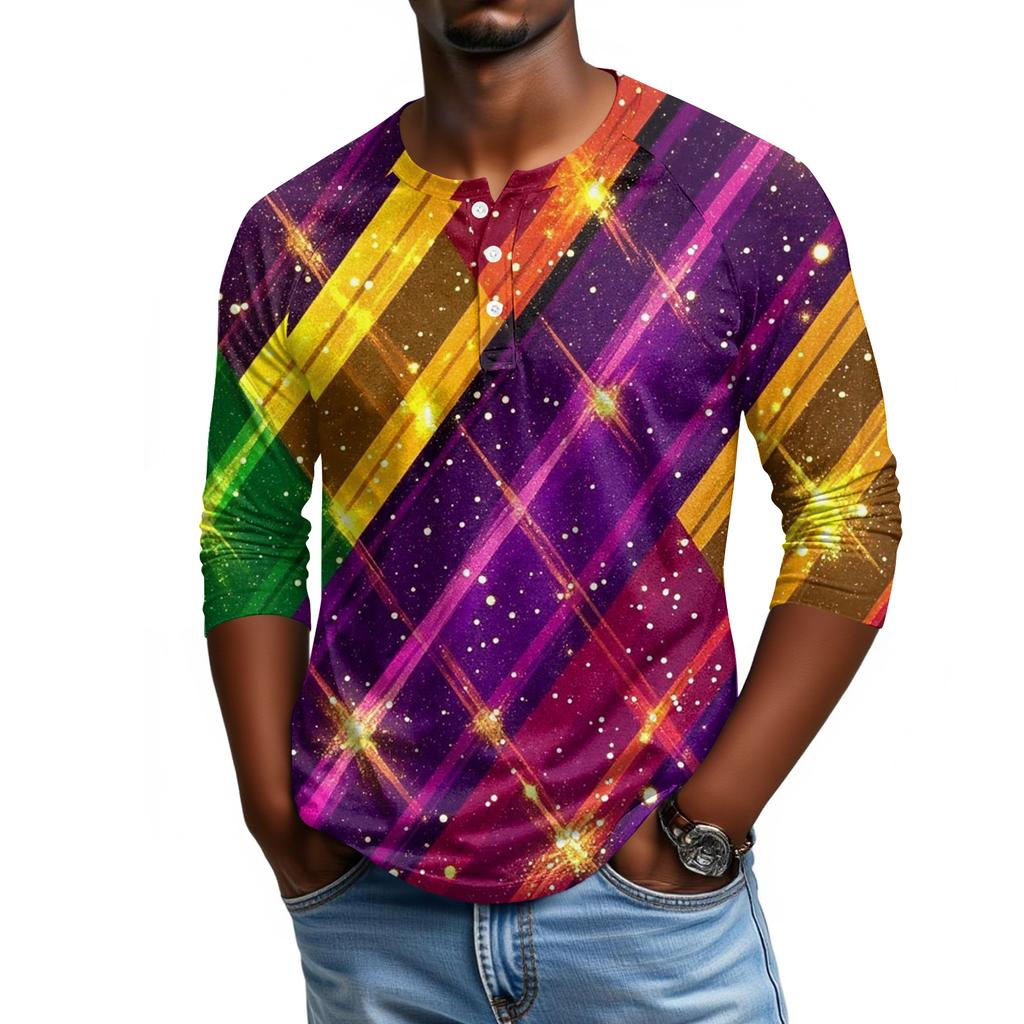 Pánské tričko s raglánovými rukávy a tříčtvrtečními rukávy