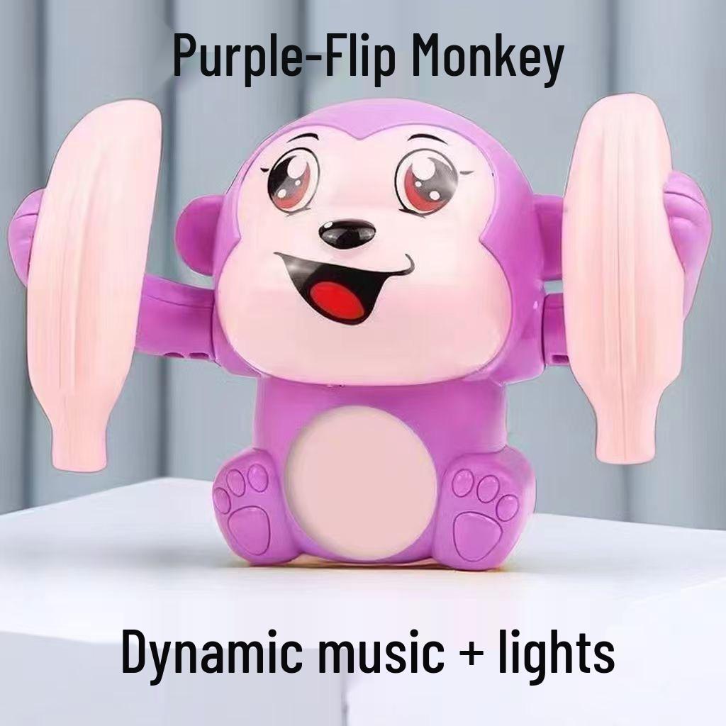 

Children s Musical Somersaulting Monkey Toy with Lights for Early Education and Crawling Play