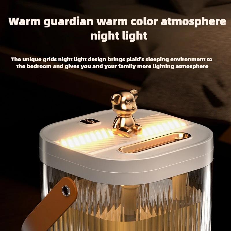 Desktop Humidifier Home Bedroom Large Capacity Ambient Light Double Nozzle Super Fog Sprayer