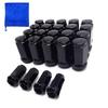 WELLVIE Wheel M14 X Steel Long Black or for and Car Custom Nuts Nuts, P1.5 Nuts, 24-Pack, 19HEX, Silver, Escalade, Suburban, Tahoe, Yukon, Cadillac,