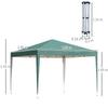 3 X 3M Garden Pop Up Gazebo Height Adjustable Marquee Party Tent Wedding Canopy With Carrying Bag Green