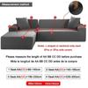 1Pc Jacquard Elastic Sofa Cover Luxury Adjustable Elastic Couch Cover For Living Room Sofa Seat Covers 1/2/3/4 Seat L Shaped