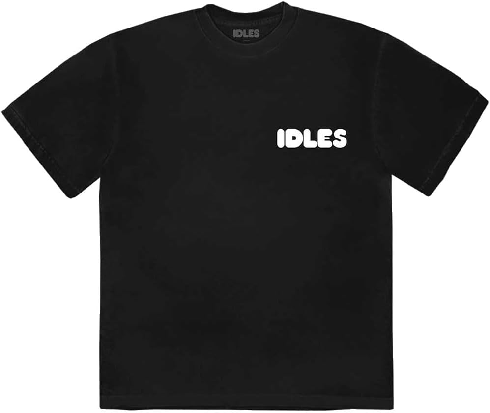 Черная хлопковая футболка с логотипом IDLES XXL