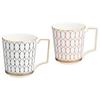 Wedgwood Officiële Bruiloftsinpakking Renaissance Goud Mokbeker Paar 300ml Roze Blauw Servies Cadeau Feest Cadeau Paar Geïmporteerd Product