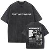 T-shirt Vintage Lavata Edizione Limitata Rapper Kendrick Lamar They Not Like Us Estate Unisex Donna Hip Hop Oversize Street Girocollo Maglietta