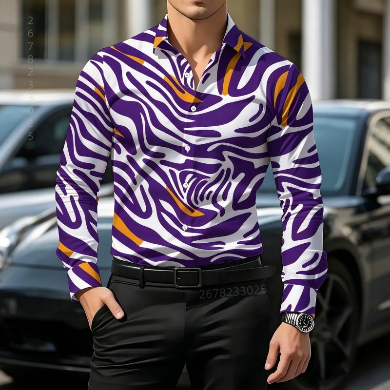 Hochwertiges personalisiertes bedrucktes Herrenhemd, modisches kontrastfarbiges Langarmhemd, lässiges Business-Herrenhemd XS-6XL