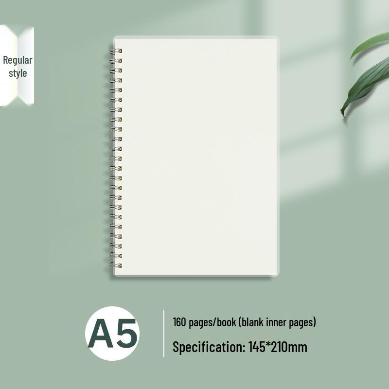 Spiral Bound A5/B5 Notebook: Lined, Grid, & Blank Pages, Ideal for Students and Planning