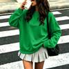 Women's Fashion Long Sleeve Neck Sweatshirt Pullover Top