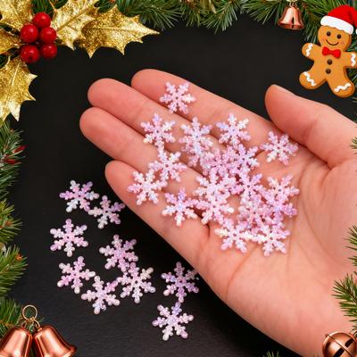 1Pack/300pcs-Artificial Snowflakes Decor Christmas Decorations for DIY Handmade Home Xmas Wedding Decor Material Home Decor
