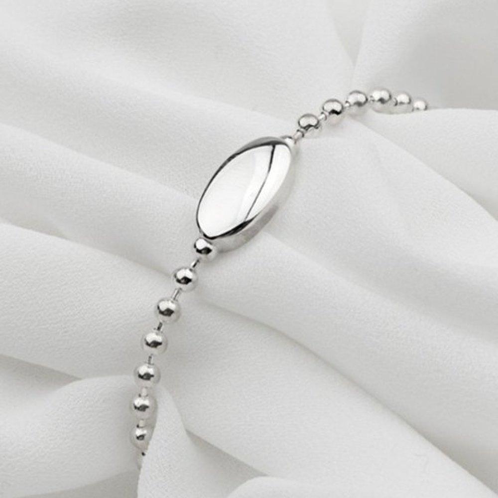 [As Little] Baby Silver Bracelet Children Infant Silver 925 Stone Gift Ball Chain