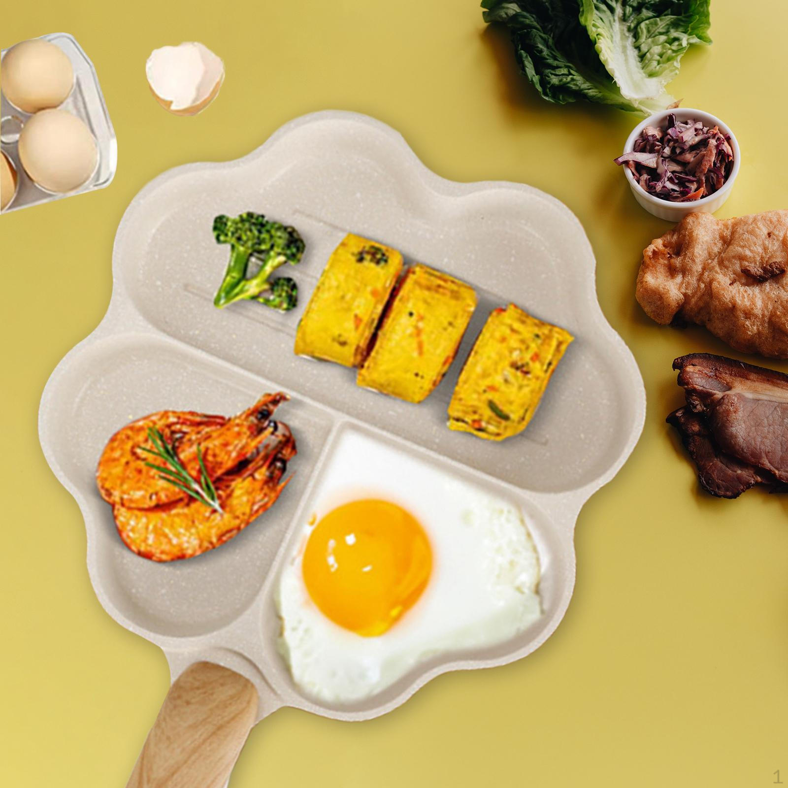 

Яйцеварка Сковорода Омлет Мини Блины Антипригарное Жарка для Приготовления Пищи 3 hole